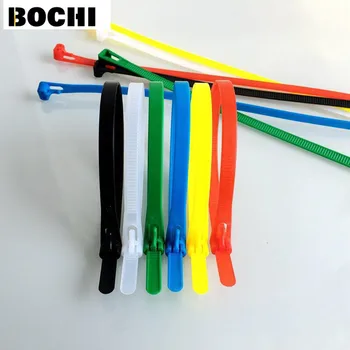100szt 8*150 mm-400 mm xintylink regulowane nylonowe opaski kablowe sieci plastikowy kabel przewód organizator wielokrotnego użytku Zip krawat przewód pasek