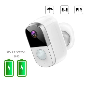 1080P akumulator WiFi Camera WiFi Security Camera Outdoor Night Vision PIR Motion Sensor 2-Way Audio wodoodporny IP66