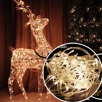 10M 100 Led String Garland Christmas Tree Fairy Light Chain wodoodporny Domowy ogród impreza otwarty świąteczny wystrój