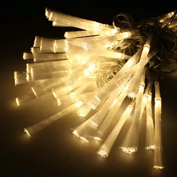 10szt 10M 80 LED fairy światłowodowe kwartet światło na boże Narodzenie/boże Narodzenie/ślubu/Wielkanoc/Halloween/ogrodu/girlandy Party decor-Warm whit