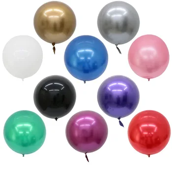 10szt 18/22/32 cala metalowa Bobo balon urodziny ozdoby hel balon ślubne ozdoby metalowe balon dostawy