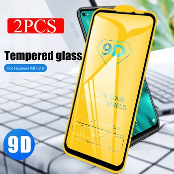 10szt 9D gięte pełne pokrycie szkło hartowane Huawei P40 Lite 5G P40 ochronna screen protector dla Huawei P40 Lite E P40