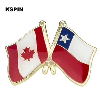10szt Kanada i Kuba Przyjaźń ikona ikona torba ozdoby przyciski metalowe ikony broszka do ubrań KS-2070
