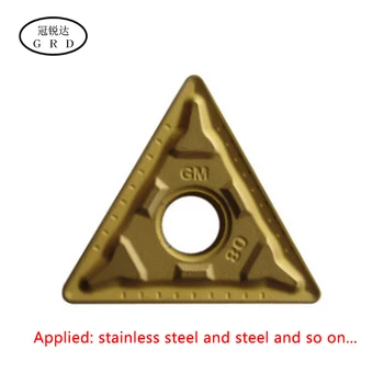 10szt/karton tnmg220408-gm wstawić odpowiedni dla półwyrobów ze stali, stali nierdzewnej i żeliwa, materiałów tnmg2204 gm