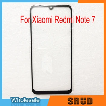 10szt LCD zewnętrzne szkło do Xiaomi Redmi Note Note 7 8 F1 LCD przedni ekran dotykowy gwint szklany panel obiektyw części do naprawy