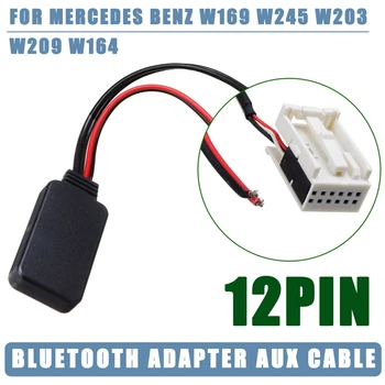 12-pinowy moduł karty Bezprzewodowe stereo Bluetooth music adapter Aux odbiornik pomocniczy o kabel do Mercedes-Benz W169 W245 W203
