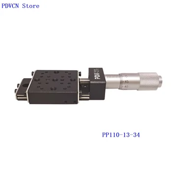 13mm X oś PP110-13-34 ręczne liniowe etap optycznie przesuwanie tabela Liniowa platforma przesunięcia stacji ręczne etap tłumaczenia