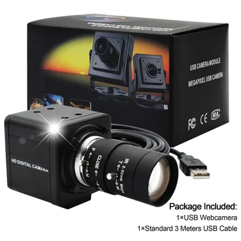 13MP USB Webcam ręczny zoom Varifocal CCTV Security Camera Mini PC Cam Webcam Camera Industrial do skanowania filmów