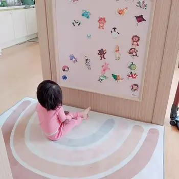 145x105 cm dziecko pełza koc tęczowy kolor Boho ładny dywanik dzieci bawią się maty dzieci Playmat dzieci sypialnia decor dywan