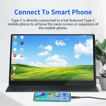 15,6 calowy gry na monitor dotykowy ekran LCD 3840x2160 przenośny monitor 4K dla komputera raspberry Huawei Samsung G5 Macbook