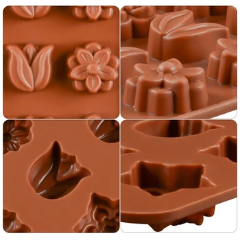 15 otworów okrągły silikonowy czekolada formy galaretki pudding formy silikonowe kostka lodu DIY silikonowe formy do pieczenia, formy do pieczenia ciasto narzędzia