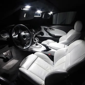 15 żarówek Biały charakterystyczny led zestaw oświetlenia wewnętrznego nadaje się do BMW X1 E84 2010 2011 2012 2013 Map Dome Cargo License Lamp