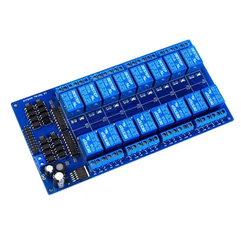 16 kanałowy tarcza moduł DC 5V 12V 24V z Оптроном LM2576 mikrokontrolery interfejs przekaźnika zasilania Arduino DIY Kit