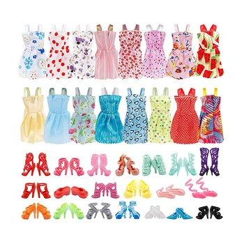 16 opakowań lalka ubrania akcesoria Party Grown Clothes strój i 20 par lalka buty zgodne z lalką