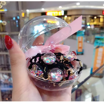 16 szt. / kpl .2020 nowa koreańska dziewczyna szklanej kuli opaska na głowę dla dzieci nakrycie głowy zestaw