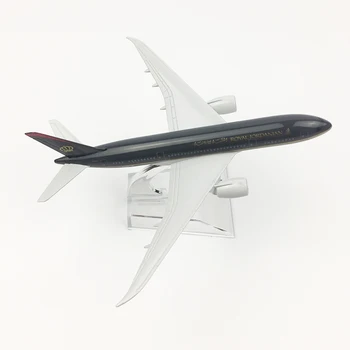 16cm Airlines Airplane Model Boeing 787 Royal Jordanian B787 Diecast Aviation Model 1:400 Airway Aircraft Scale Model Toy