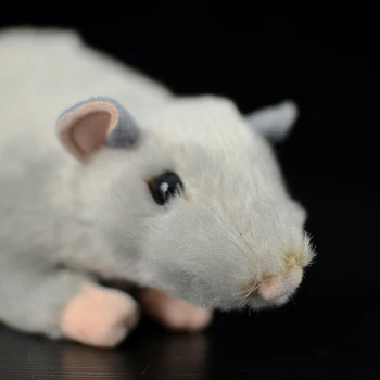 17 cm miękka ładna szara mysz modelowanie miękkie pluszowe zabawki szczur wspaniały Kawaii doll zwierzę mini prawdziwe życie pluszowe zabawki dzieci dziecko prezent