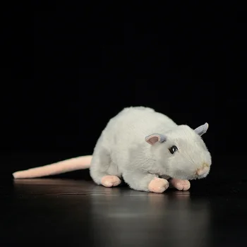 17 cm miękka ładna szara mysz modelowanie miękkie pluszowe zabawki szczur wspaniały Kawaii doll zwierzę mini prawdziwe życie pluszowe zabawki dzieci dziecko prezent
