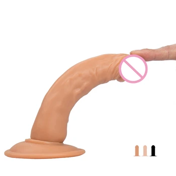 18,5 cm realistyczny penis strap-on dildo z przyssawką erotyczne fiut penis G Spot anal dupy dla dorosłych Sex Zabawki dla kobiet lesbijek