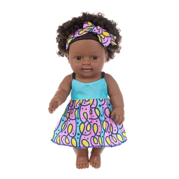 1szt 30cm multi style African black baby explosion head black skin baby toy