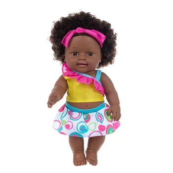 1szt 30cm multi style African black baby explosion head black skin baby toy
