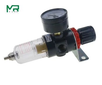1SZT AFR-2000 regulator filtra powietrza kompresor i ciśnienie i podział olejowej wody+ manometr sprzęt + szybkie złącze AFR2000
