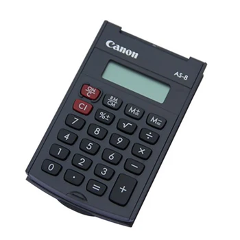 1szt Canon AS-8 obrotowy twardy futerał kalkulator mini przenośny dzienny biurowy komputer podróży