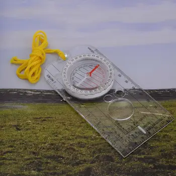 1szt profesjonalny mini kompas, mapa, skala, gama увеличительная mapa nawigacyjna urządzenia wielofunkcyjne dla miłośników turystyki pieszej kempingu