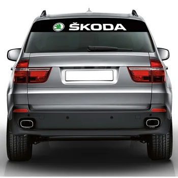 1szt przednie szyby naklejka naklejka logo auta okno naklejka dla Skodas Octavia A5 A7 Fabia Superb samochód-stylizacja akcesoria