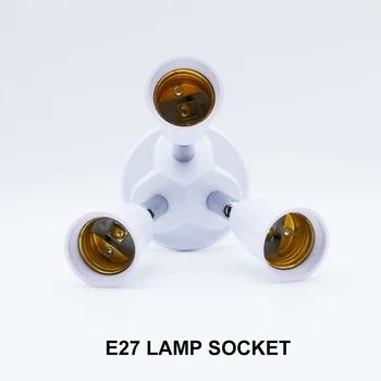 2/3/4/5 in 1 Socket Splitter E27 To E27 Lamp Base adapter konwerter elastyczny wydłużony uchwyt lampy led żarówki