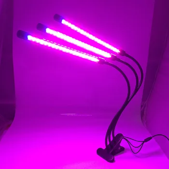 2/3/4 head usb timing LED grow light Plants Growing 5V timer indoor growing Flower szklarnia 5V fito lampa oświetlenie