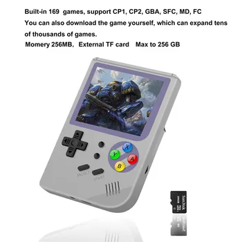 2,8-calowy przewodnik retro Przenośny przenośny mini gier, odtwarzacze rodzina wbudowany 169 klasyczne gry Wideo konsoli obsługuje karty TF