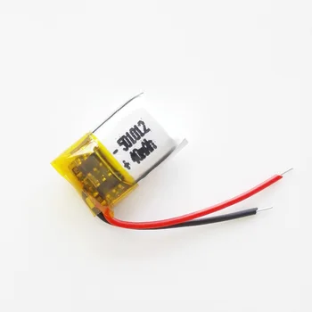2 szt 3.7 40 mah litowo-polimerowy LiPo akumulator 501012 do Mp3, słuchawki bluetooth nagrywarka zestaw słuchawkowy