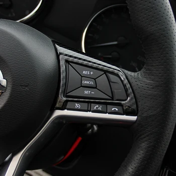 2 szt./kpl. ABS water transfer printing style wewnętrzny przycisk regulacji kierownicy pokrywa wykończenie dla Nissan Leaf 2018 2019
