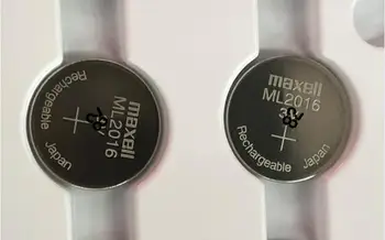 2 szt./lot nowy prawdziwy Maxell ML2016 ML 2016 3v Li-Ion akumulator litowo-jonowy Coin Cell Button CMOS RTC Battery Cell Batteries