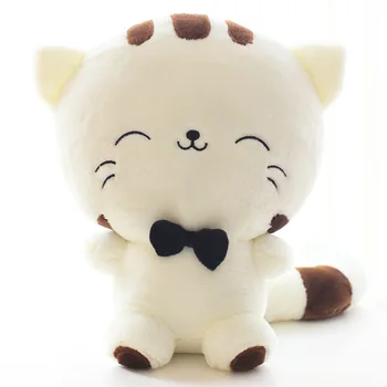 20 cm ładny Kawaii kot z kokardą pluszowe lalki zabawki prezent miękka lalka poduszka kanapa poduszka prezenty prezent na boże Narodzenie partia wystrój
