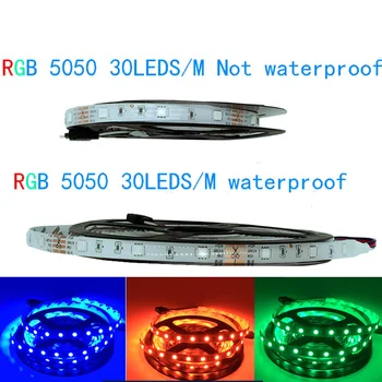 20 m w serii LED Strip Światła RGB 5050 SMD 2835 elastyczna taśma led światło strip RGB taśma 12V DC+ 24 klucza 24A wzmacniacz +zasilacz