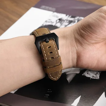 20 mm 22 mm skóra naturalna watchband HAUWEI Amazfit Huawei Samsung Galaxy Watch Aktywność2 46 mm 42 mm pasek wymiana pasków