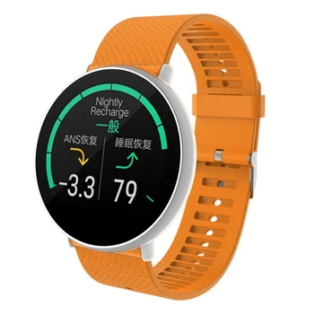 20 mm, silikonowy pasek do zegarków bransoletka do Polar Ignite Smartwatch akcesoria pasek do zegarków bransoletka pomarańczowy
