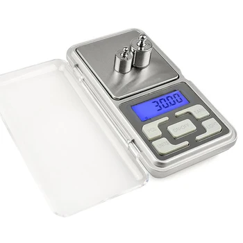 200/300/500 g 0,01 g/0,1 g przenośne mini-elektroniczne wagi spożywcze wagowej równowagę cyfrowe wagi przewodnik etui pocztowe kuchenne, biżuteria