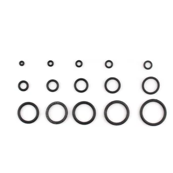 200 szt./kpl. gumowy pierścień uszczelniający asortyment zestaw oring podkładka uszczelka o-ring pakiet 15 rozmiarów z tworzywa sztucznego skrzynią silikonowe, gumowe pierścienie