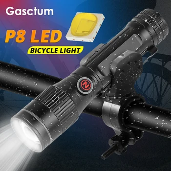 20000 lumenów latarka rowerowa światło 2 w 1 MTB rowerowy światło nocny latarka rowerowa wielokrotnego ładowania światło z uchwytem rowerowym prezent