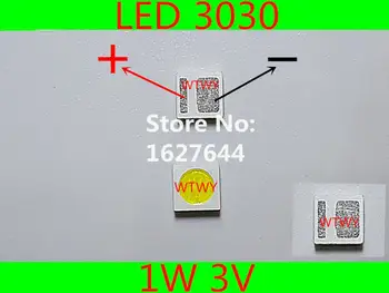 200PCS EVERLIGHT LED 3030 LED Backlight TV High Power 1W 3V LED Backlight Cool white For LED LCD TV Backlight Application