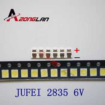 200PCS JUFEI LED Backlight Light Beads 1210 3528 2835 1W 6V 96LM Cool white LCD Backlight TV Light Beads 01.JT. 2835BPWS2-C