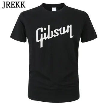 2018 Lato Nowy Gibson Koszulka Mężczyźni Bawełna O-Neck T-Shirt Męski Z Krótkim Rękawem T-Shirt Hip-Hop Homme Tee Topy Camisetas Hombre C36