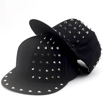 2018 Moda punk nity hip-hop płaski wzdłuż dziecko czapka z daszkiem spiczaste kapelusze Snapback czapki For2-9yrs chłopcy dziewczyny Darmowa wysyłka
