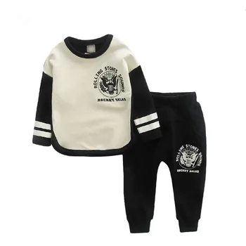 2019 Baby Boy ubrania zima chłopiec kreskówka zestaw ubrań z długimi rękawami wypoczynek chłopców koszulka+ spodnie 2 szt. odzież dziecięca komplet