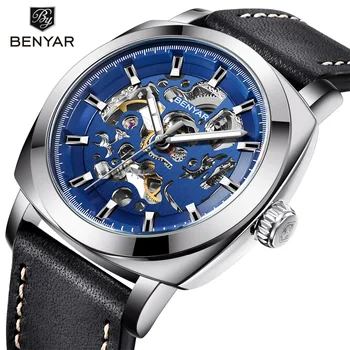 2019 BENYAR Top Brand Luxury męski zegarek szkielet biznes automatyczne mechaniczne zegarki Męskie wodoodporne zegarki sportowe, zegarki