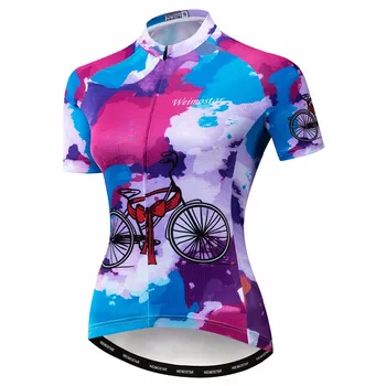 2019 jazda na Rowerze Jersey damski MTB Jersey rower top Mayo Ropa Ciclismo Pro Team racing Road Mountain sports rower koszula czerwony niebieski