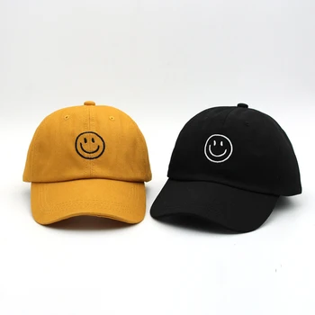 2019 letnie czapki z daszkiem męskie duże rozmiary odkryty ochrona od słońca roleta kapelusz Smiley Face Czapka snapback Street Hip Hop Hat gorras